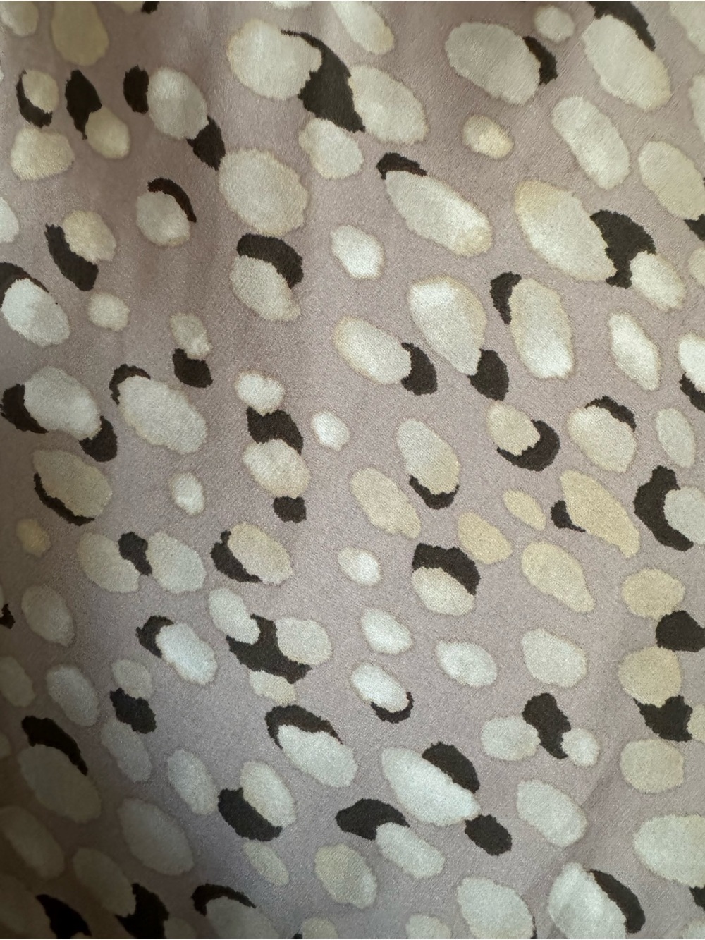Forever 21 Beige Dot-Print Cowl Midi Slip Dress - Picture 3 of 6